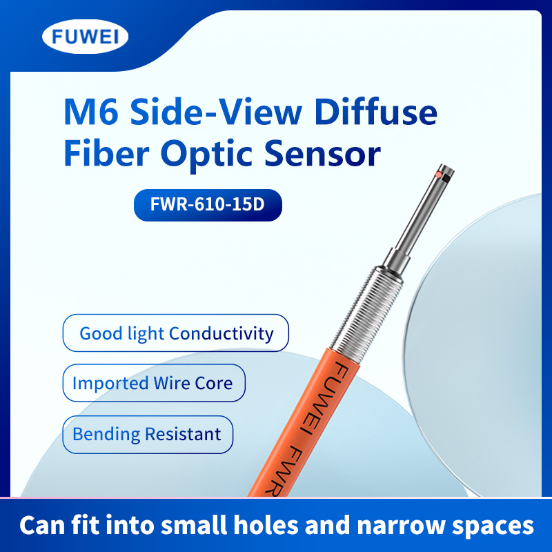 FUWEI FWR-610-15D R25 M6 capteur à Fiber optique résistance à la flexion réflexion diffuse feu les uns sur les autres