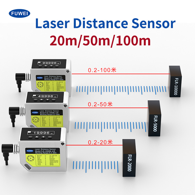 Capteur de distance laser de 100 mètres FLR-10000N-UIR